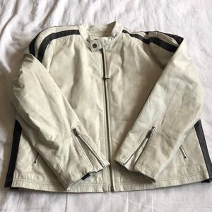 Men’s motorcycle style leather jacket